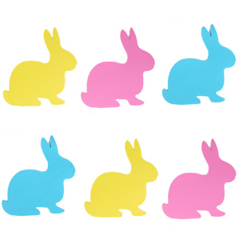 Zajączki piankowe zające wielkanocne baza kreatywna 6szt dekorowania pianki