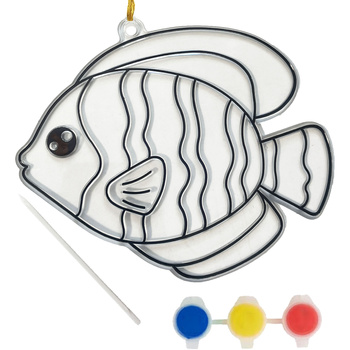 Witraż zawieszka do malowania zawieszki diy ryba