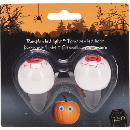 Oczy lampki do dyni Halloween LED świecące do dekoracji dynia