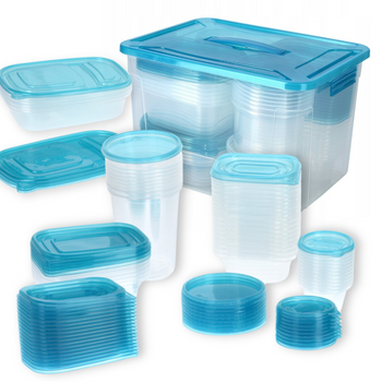 50x pojemniki kuchenne przechowywania żywności zestaw pojemników kuchennych