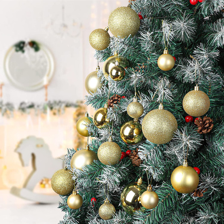 Bombki złote na choinkę bombka choinkowa 24szt 3cm