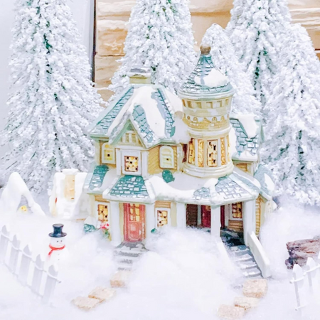 Sztuczny śnieg koc śnieżny 270 mata puchowa wata puch dekoracja świąteczna