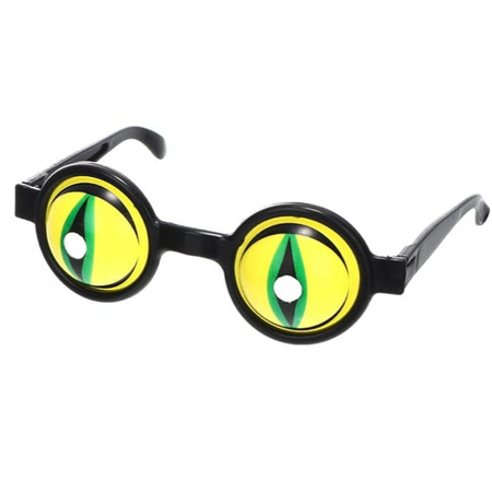 Śmieszne okulary kostium Halloween oczy gada smoka węża przebranie fotobudka