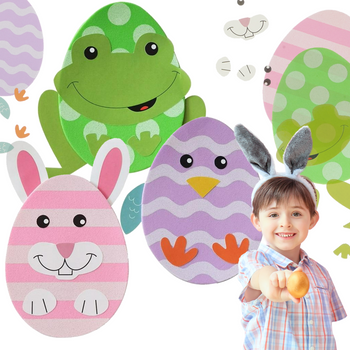 Piankowe figurki wielkanocne zestaw diy zwierzęta