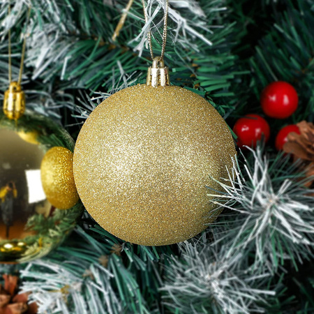 Bombki złote na choinkę bombka choinkowa 24szt 3cm