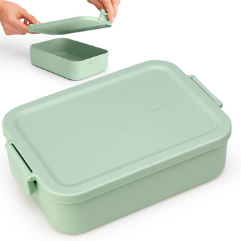 Lunchbox śniadaniówka pojemnik na kanapki przekąski pracy szkoły zielony