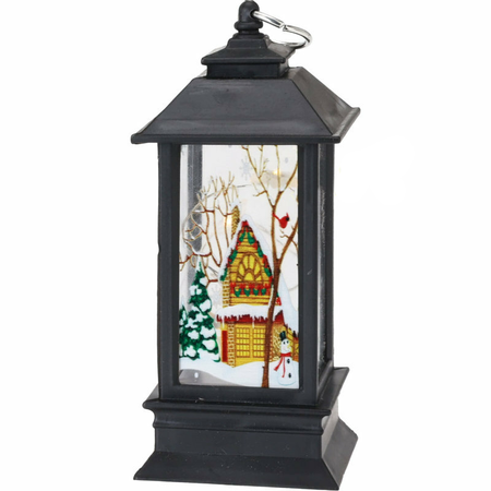 Lampion świąteczny latarenka znicz 12 cm LED ozdoba świąteczna dekoracji