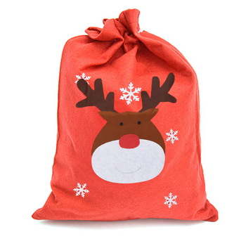 Worek na prezenty mikołaja pod choinkę świąteczna torebka filcowa 90x65 cm