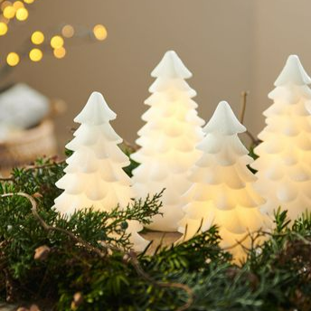 Świeczka lampka led choinka 12 cm świeca świąteczna woskowa timer