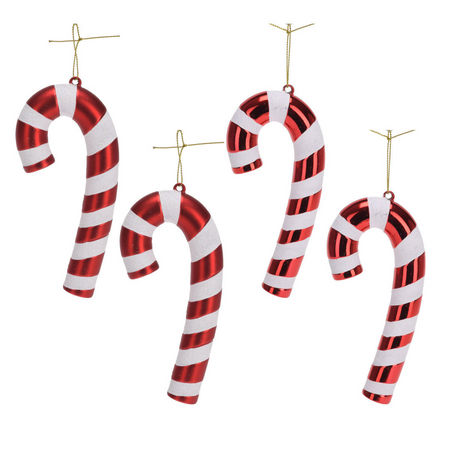 Laski cukrowe laska choinkowa zawieszka bombka 4szt zawieszki bombki