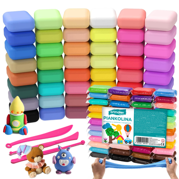 Ciastolina-piankolina 48 kolorów w zestawie z narzędziami Artmaker