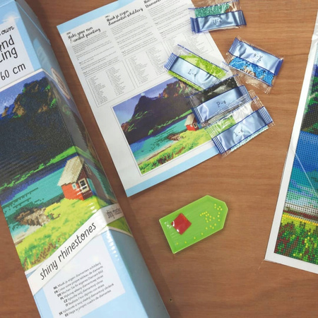 Diamond painting haft diamentowy miasto mozaika