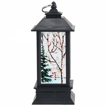 Lampion świąteczny latarenka znicz 12 cm LED ozdoba świąteczna dekoracji