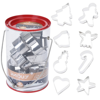 Wykrawacze foremki świąteczne 10 szt do pieczenia ciastek pierników zestaw