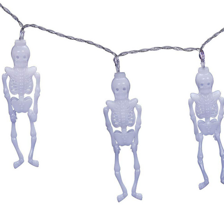 Girlanda Halloween świetlna szkielet lampki LED ozdoba dekoracja kościotrup