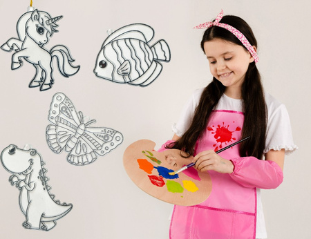 Witraż zawieszka do malowania zawieszki diy zestaw artystyczny motyl