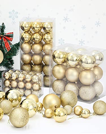 Bombki złote na choinkę bombka choinkowa 24szt 3cm