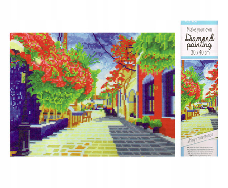 Diamond painting haft diamentowy miasto mozaika