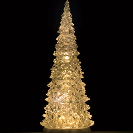 Świeczka lampka LED choinka 17 cm świąteczna kryształowa lampion