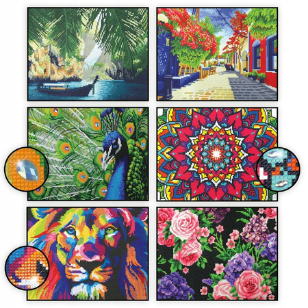 Diamond painting haft diamentowy miasto mozaika