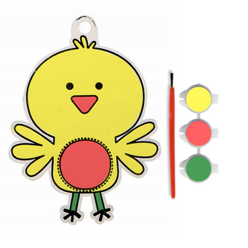 Zawieszka do malowania wielkanocna dekoracja kreatywna witraż kurczak