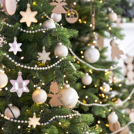 Bombki gwiazdki szampańskie złote 16 szt ozdoby świąteczne na choinkę