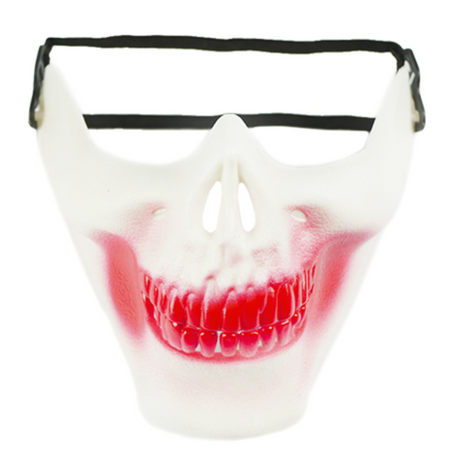 Maska Halloween półmaska kościotrup czaszka krwawa horror szkielet