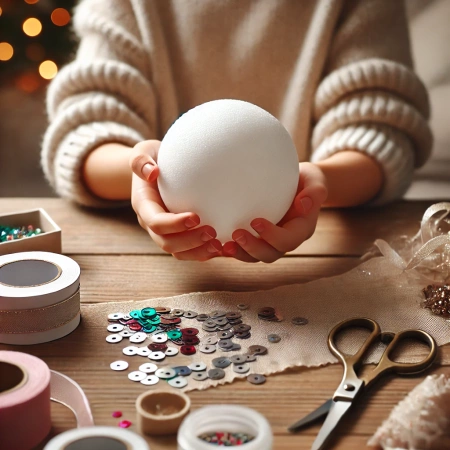 Kula styropianowa biała 10 cm Artmaker