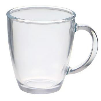 Szklanka do napojów wody duża 380ml nietłukąca plastikowa wielorazowa gruba