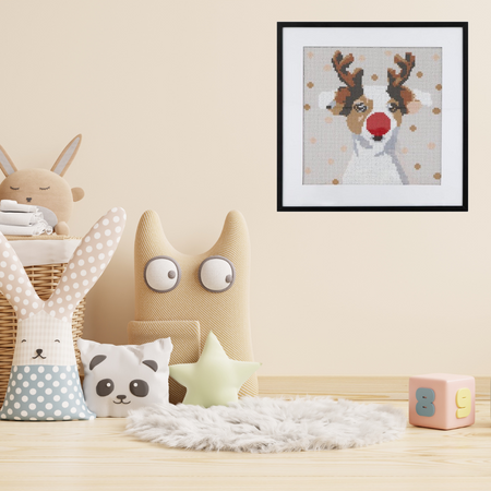 Świąteczny haft diamentowy malowanie diamenty diamond painting 17x17 święta