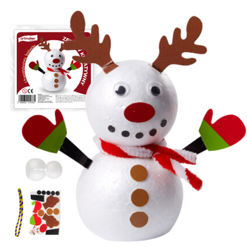 Bałwan styropianowy diy zestaw kreatywny dla dzieci #3 artmaker