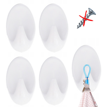 4x wieszak samoprzylepny haczyki wieszaki mocne