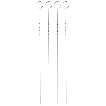 4x szpikulce do szaszłyków na grill stalowe szpilki szpady szaszłyki 37,5