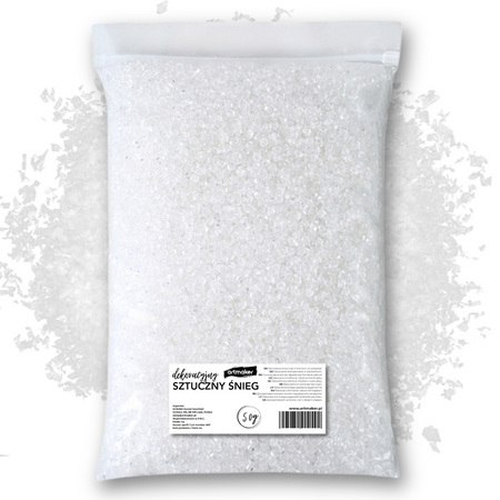 Dekoracyjny śnieg w proszku 50g biały Artmaker