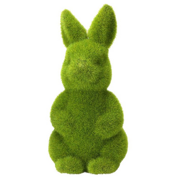 Zajączek wielkanocny dekoracyjny z mchu 17cm figurka zając zielony dekoracja