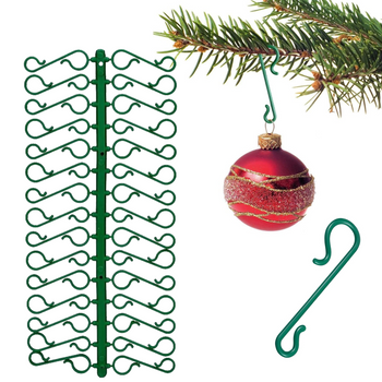 Haczyki zawieszki do bombek ozdób dekoracji 60szt zielone 3,3cm