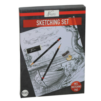 Zestaw do szkicowania rysowania szkicownik ołówki akcesoria szkicu rysunku
